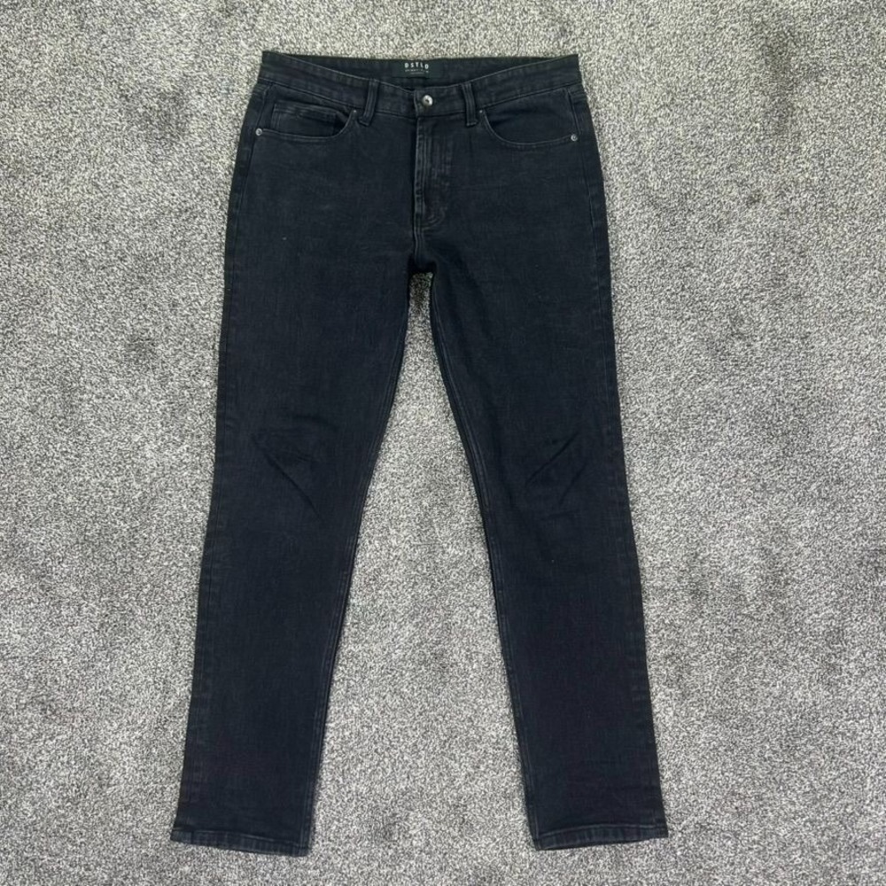 DSTLD Skinny Slim Fit Black Stretch Denim Jeans Mens 33x32 Casual Work‎ Office